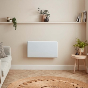 ElectroRad HPH06-1500W Designer White 1500W Programmable Electric Panel Heater (645mm wide) with LED Control Panel & WiFi Control