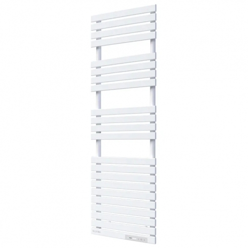 Rointe NTI075SEW Neo White 750W 21-Bar Smart Wi-Fi Programmable Ladder-Style Electric Towel Rail (500mm wide x 1424mm high) With LED Touch Panel & 4 Pre-Installed Programs - Fluid Filled