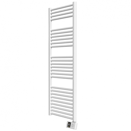 Rointe OTI075SEB4 Orion White 750W 26-Bar Smart Wi-Fi Programmable Ladder-Style Electric Towel Rail (500mm wide x 1500mm high) With LED Touch Panel & 4 Pre-Installed Programs - Fluid Filled