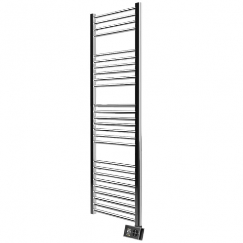Rointe OTI075SEC4 Orion Chrome 550W 26-Bar Smart Wi-Fi Programmable Ladder-Style Electric Towel Rail (500mm wide x 1500mm high) With LED Touch Panel & 4 Pre-Installed Programs - Fluid Filled