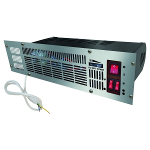 Eterna PFH2400 2400W Electric Plinth Heater (480mm wide x 125mm high) with 3 Interchangeable Fascias - Black, White & Stainless Steel