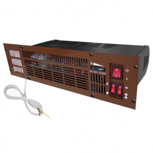 Eterna PFH2400 2400W Electric Plinth Heater (480mm wide x 125mm high) with 3 Interchangeable Fascias - Black, White & Stainless Steel