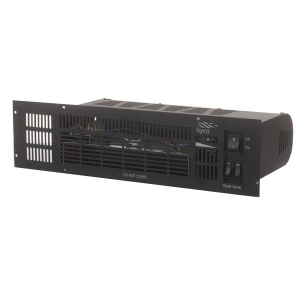 Hyco Manufacturing ML2400 Mistral 2400W Electric Plinth Heater (480mm wide x 125mm high) with 3 Interchangeable Fascias - Black, White & Stainless Steel