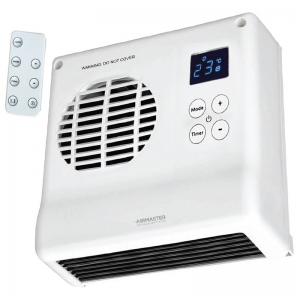 CED Electrical BFH2LT Airmaster White 2000W Programmable Electric Downflow Fan Heater With 7-Day / 24-Hour Timer & Remote Control