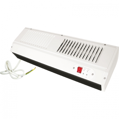 Eterna SH3WH White 3000W Electric Overdoor Air Curtain (580mm wide x 105mm high) with 3-Heat Settings & Fan Only Mode