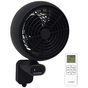 Consort Claudgen CFH3 Black 3kW Commercial Fan Heater (250mm wide x 400mm high) with HRXSL Wireless Controller & 3 Heat Settings