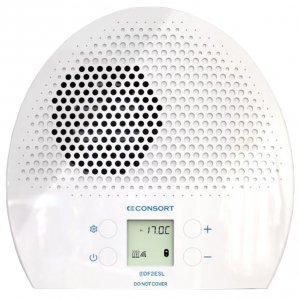 Consort Claudgen DF2ESL Heatflow White 2kW Wireless Downflow Fan Heater With Digital Thermostat & LCD Display - Requires Wireless Controller