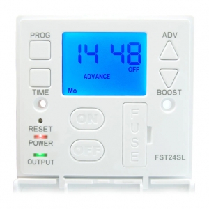 Timeguard FST24SL White 24 Hour Slimline Fused Spur Timeswitch