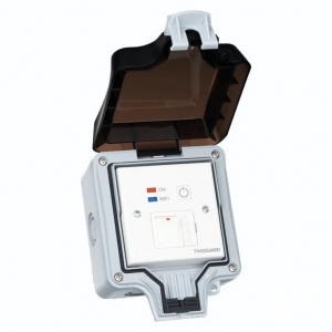Timeguard FSTWIFITUTGV Weathersafe Grey 13A 30mA IP66 Wi-Fi Controlled White RCD Fused Spur