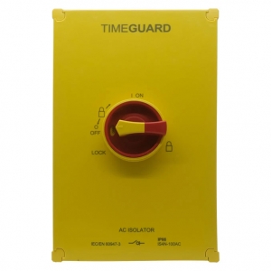 Timeguard IS4N-100AC Weathersafe Grey 100A IP65 4-Pole Rotary Isolator Switch