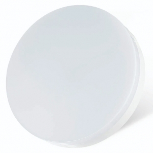 Timeguard LEDMR10WH Night Eye White 12W 850Lm IP44 Slimline Round LED Bulkhead With Cool White 4000K LEDs & Opal Diffuser