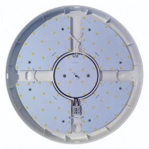 Timeguard LEDMR18WH Night Eye White 18W 850Lm IP44 Slimline Round LED Bulkhead With Cool White 4000K LEDs & Opal Diffuser