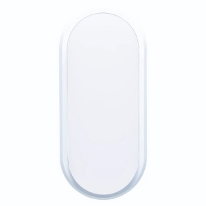 Timeguard LEDSO12WH Night Eye White 12W 850Lm IP54 Slimline Oval LED Bulkhead With Cool White 4000K LEDs & Opal Diffuser