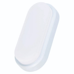 Timeguard LEDSO12WH Night Eye White 12W 850Lm IP54 Slimline Oval LED Bulkhead With Cool White 4000K LEDs & Opal Diffuser