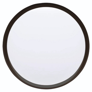 Timeguard LEDSR12B Night Eye Black 12W 850Lm IP54 Slimline Round LED Bulkhead With Cool White 4000K LEDs & Opal Diffuser