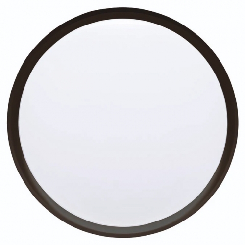 Timeguard LEDSR12B Night Eye Black 12W 850Lm IP54 Slimline Round LED Bulkhead With Cool White 4000K LEDs & Opal Diffuser