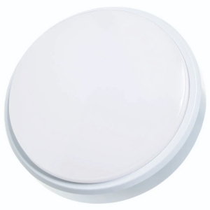 Timeguard LEDSR12WH Night Eye White 12W 850Lm IP54 Slimline Round LED Bulkhead With Cool White 4000K LEDs & Opal Diffuser