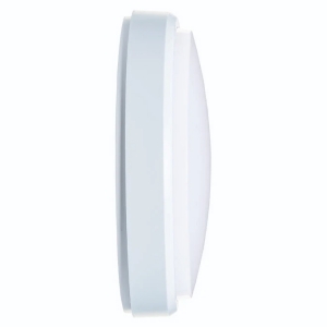 Timeguard LEDSR12WH Night Eye White 12W 850Lm IP54 Slimline Round LED Bulkhead With Cool White 4000K LEDs & Opal Diffuser