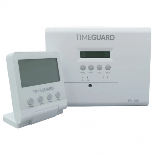 Timeguard PV1000 Boostmaster White IP20 Solar PV Boost Immersion Controller Kit with Main Unit, Display Unit & Sender