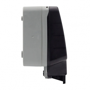 Timeguard TW1409DPP Weathersafe Grey 13A 30mA IP66 2 Gang Latching (Passive) RCD Protected White Switchsocket