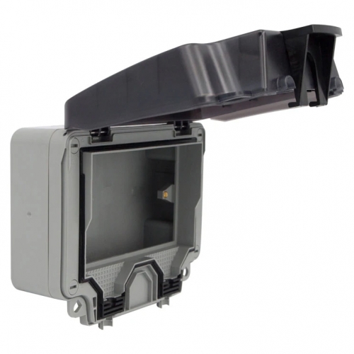 Timeguard TW1201 Weathersafe Grey IP66 2 Gang Empty Enclosure
