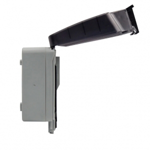 Timeguard TW1209DPN Weathersafe Grey 13A IP66 2 Gang White DP Switchsocket With Neon