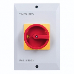 Timeguard IS4N-63 Weathersafe 4P Isolator Rotary IP65 Switch 63A