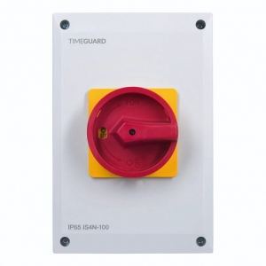 Timeguard IS4N-100 Weathersafe 4P Isolator Rotary IP65 Switch 100A