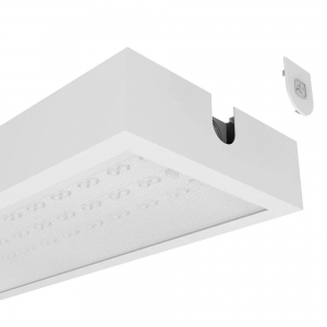 Ansell AGEM4/1 Gemini UGR19 4ft 17-34W 2200-5100Lm Wattage & 3CCT LED UGR19 Linear Luminaire With Microprism Diffuser