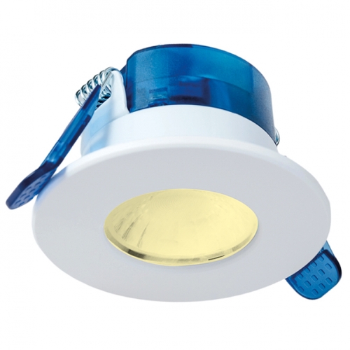 Aurora Lighting AU-R61W/30-PACK R6 Series (Pack 10) 5.5W 745Lm IP65 Fixed LED Fire-Rated Downlight With Warm White 3000K LEDs & FastRFix Connector
