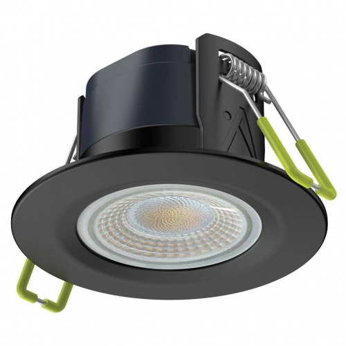 Collingwood Lighting DLT389BLK Black H2 Lite Select 5W 600-650Lm IP65 Fixed 3CCT Selectable LED Fire-Rated Downlight With Fast Fit Connector