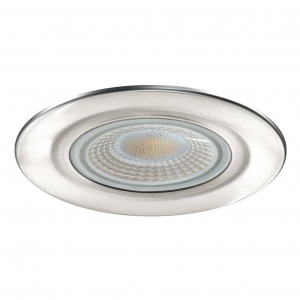 Collingwood Lighting DLT389BS Brushed Steel H2 Lite Select 5W 600-650Lm IP65 Fixed 3CCT Selectable LED Fire-Rated Downlight With Fast Fit Connector