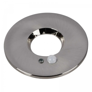 Collingwood Lighting DLSENSBEZP H2 Sense Brushed Steel Round PIR Bezel For DLSENSE Fixed Downlight