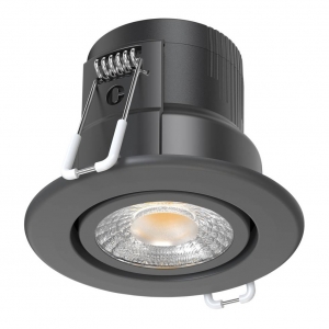 Collingwood Lighting DLT661BLKBZ H4 Lite CSP Black Adjustable Downlight Bezel For DLT661600A Downlight