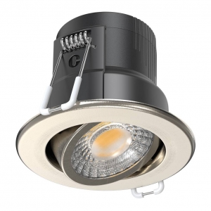 Collingwood Lighting DLT661BSBZ H4 Lite CSP Brushed Steel Adjustable Downlight Bezel For DLT661600A Downlight