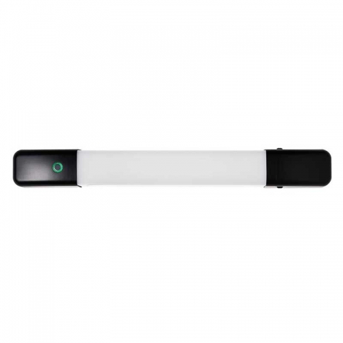 Forum Lighting SPA-45612-MBLK Matt Black 10W 1000Lm IP44 3CCT Selectable LED Shaver Light With Integral Shavr Socket & Opal Diffuser