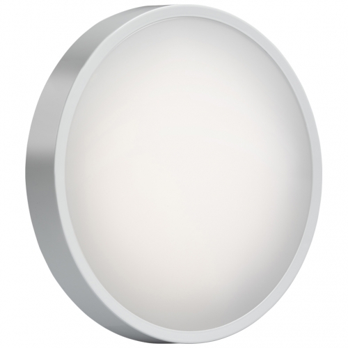 Knightsbridge BTEV BT Evo White 9-14W 930-1750Lm IP65 300mm Round Wattage + 3CCT Selectable LED Bulkhead With Opal Diffuser