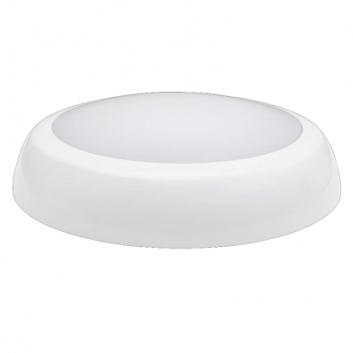 Robus RXS100-01 Golf Express Modular White 7.8-13W 940-1500Lm 280mm Round  Wattage + 3CCT Selectable LED Bulkhead With Opal Pro-Diffuser