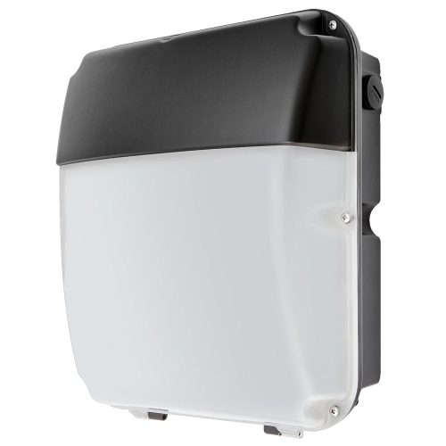 Robus RFA50X0-04 Falcon2 Black 16.6-30.1W 1790-3120Lm IP65 Wattage + 2CCT Selectable Wallpack Style Bulkhead With Opal Diffuser