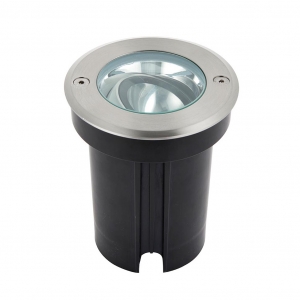 Saxby 79195 Hoxton Stainless Steel 6.5W 600Lm IP67 108mm Round LED Driveover Ground Light Adjustable LED Driveover Ground Light With Cool White 4000K LEDs