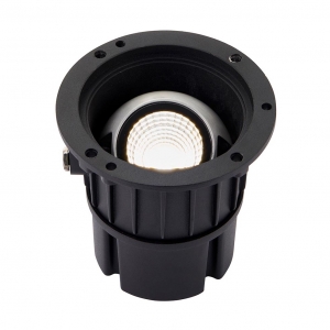 Saxby 90963 Hoxton Stainless Steel 13W 1000Lm IP67 141mm Round LED Driveover Ground Light Adjustable LED Driveover Ground Light With Cool White 4000K LEDs