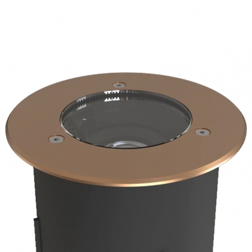 Ansell ATUR2/BZ/BR/1 Turno Brushed Brass 175mm Round Bezel For ATUR1/1 Adjustable Ground Light