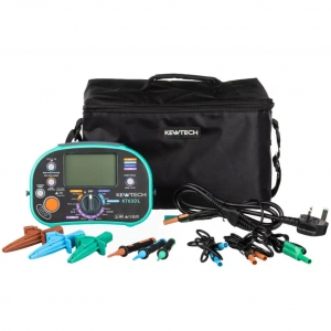  Kewtech KT63DL 5-In-1 Digital Multi-Function Tester With Insulation, Continuity, Loop Testing, PSC Testing & Auto RCD Test IP54