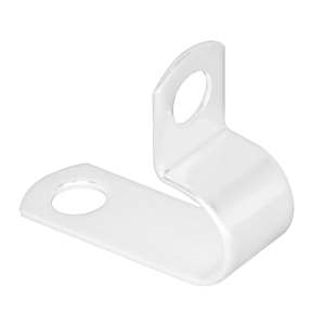 Unicrimp QPC37LSFW White 9.1mm-10mm (Pack 50) LSF Coated 18th Edition Metal P Clips