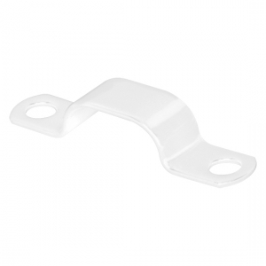 Unicrimp QSC342LSFW White 7.8mm-9mm (Pack 50) LSF Coated 18th Edition Metal Saddle Clips