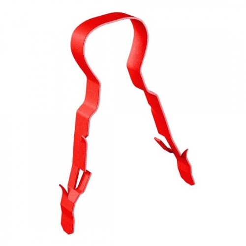 Linian 1LCR911 Fireclip Red 9mm-11mm (Pack 100) Single LSF Coated 18th Edition Cable Clip