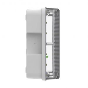 Collingwood Lighting EMBMAXWMS Salvus Max White IP65 8W 1500Lm Non-Maintained High Output Manual/Self-Test Emergency Bulkhead With Daylight White 6500K LEDs
