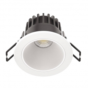 Collingwood Lighting H2D1WHIWHI H2 Deco White IP65 6.5-10W 500-900Lm Fixed Dimmable Wattage & Colour Selectable Baffle Style Downlight With White Reflector