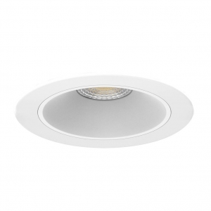 Collingwood Lighting H2D1WHIWHI H2 Deco White IP65 6.5-10W 500-900Lm Fixed Dimmable Wattage & Colour Selectable Baffle Style Downlight With White Reflector