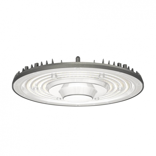 Collingwood Lighting HBG2N40 GenBay Matt Grey IP65 150W 19500Lm 285mm Round Ultra Slim LED High Bay With Cool White 4000K LEDs